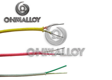 Fiberglass Braid Insulated Thermocouple Compensation Cable 0.3 X 2mm Type K