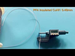 PFA Insulated CuNi1 Diameter 0.48mm Resistance Cable