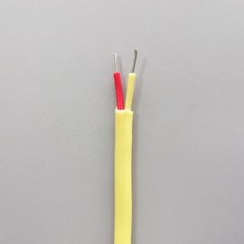1.29mm*2 K 타입 열쌍 보상 케이블 노란색 유리섬유 단열